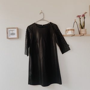 Zara Basic Collection faux leather dress